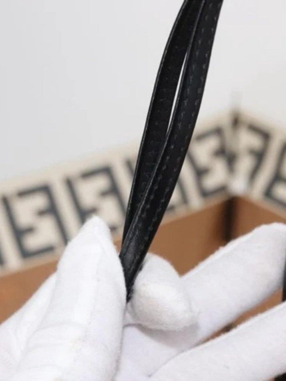 FENDI Zucca Canvas Umbrella Nylon Brown Black - Picture 14 of 16